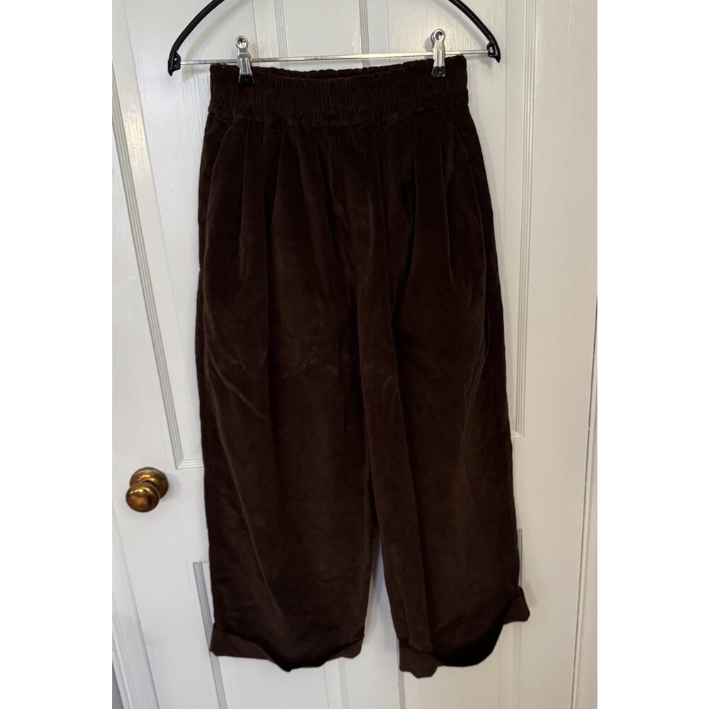 NWT Album Di Famiglia Velvet Bragoni Trousers Pants Coffee - S - Picture 7 of 14
